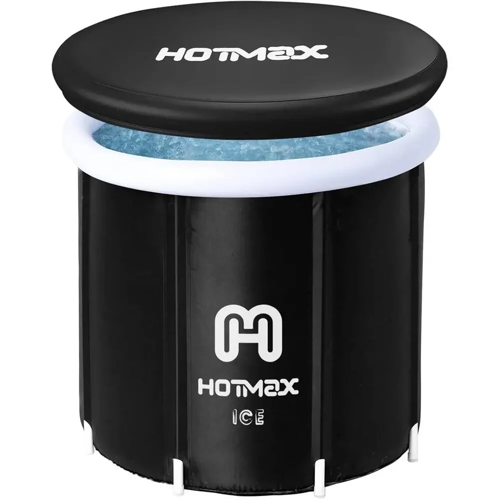 HotMax Portable Ice Bath Tub for Adults, Large Cold Plunge Tub 31.5 x 31.5 x 29.